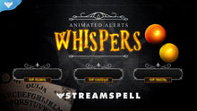 Load image into Gallery viewer, Whispers Stream Alerts - StreamSpell