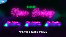 Load image into Gallery viewer, Neon Galaxy Stream Alerts - StreamSpell