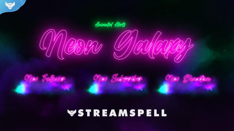 Neon Galaxy Stream Alerts - StreamSpell