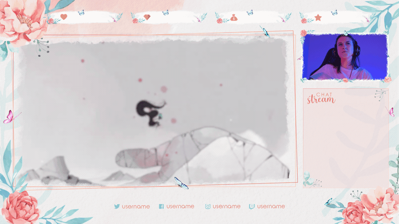 Watercolor Flowers Stream Package