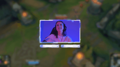 Webcam overlays in dark and white versions with futuristic Korean-inspired design and holographic accents, part of the Challenger stream package by StreamSpell for OBS and Streamlabs.