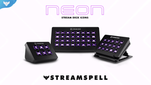 Neon Stream Deck Icons - StreamSpell
