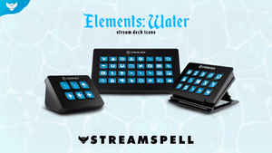 Elements: Water Stream Deck Icons - StreamSpell