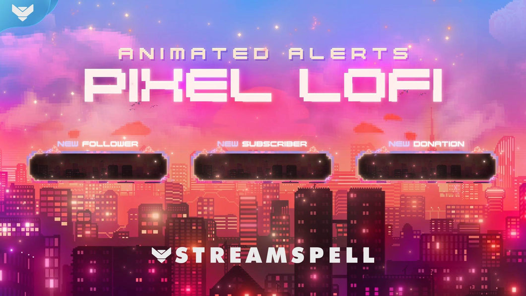 Pixel Lofi Stream Alerts - StreamSpell