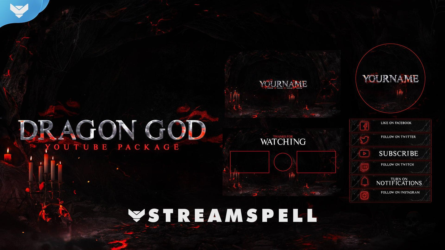 Dragon God Youtube Package - StreamSpell