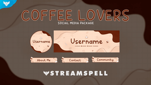 Coffee Lovers Social Media Package - StreamSpell