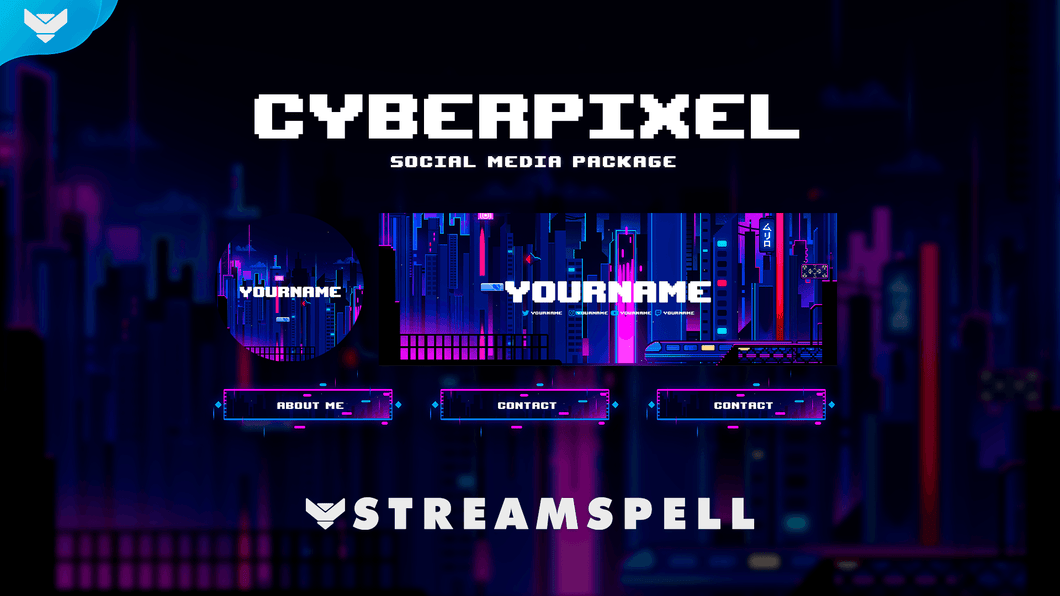 Cyberpixel Social Media Package - StreamSpell