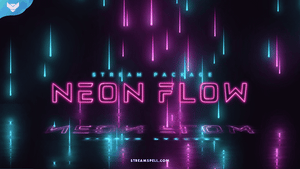 Neon Flow Stream Package for Twitch, OBS & Streamlabs - StreamSpell