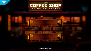 Lofi Coffee Shop Stream Alerts - StreamSpell