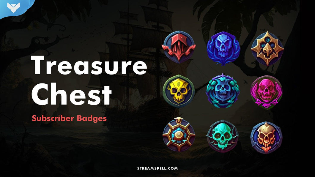 Treasure Chest Sub Badges - StreamSpell