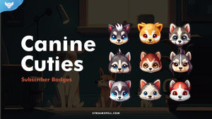Canine Cuties Sub Badges - StreamSpell