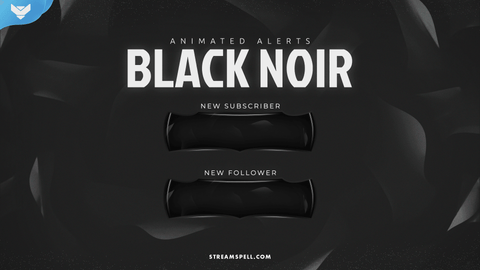 Black Noir Stream Alerts - StreamSpell