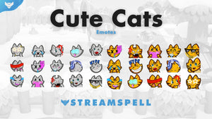 Cute Cats Emotes & Badges - StreamSpell