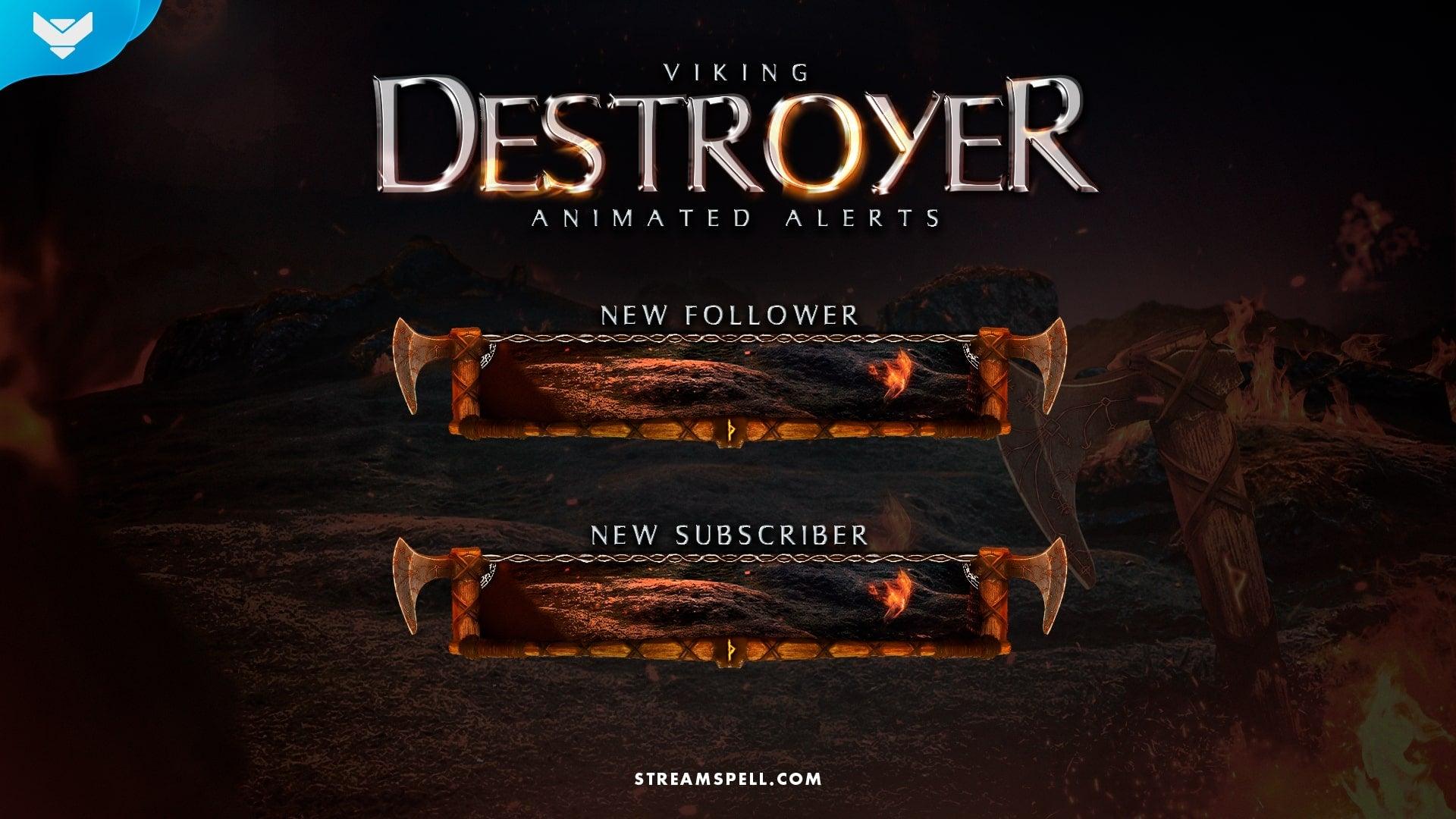 Viking: Destroyer Stream Alerts - StreamSpell